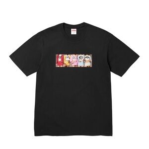 Supreme Girls Box Logo Size XL Black Graphic T-Shirt